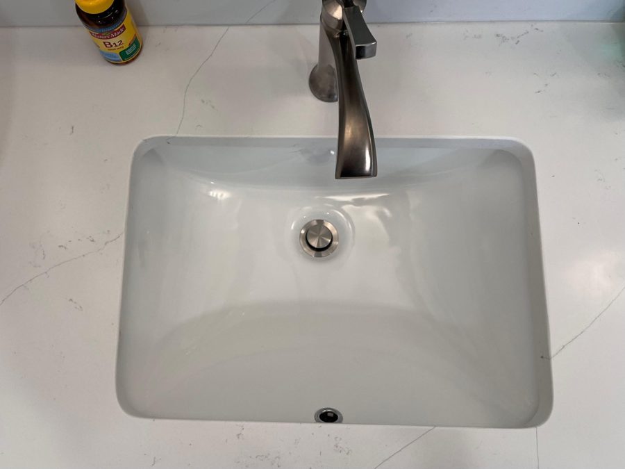 Vanity after cleaning